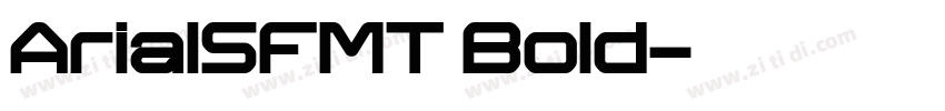 ArialSFMT Bold字体转换